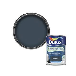 Dulux ink well paint can on white background