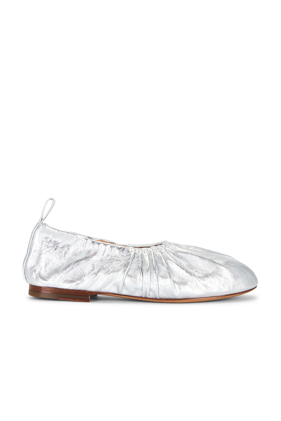 Ruched Ballerina Flat