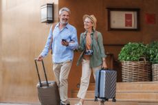 Older couple on vacation 