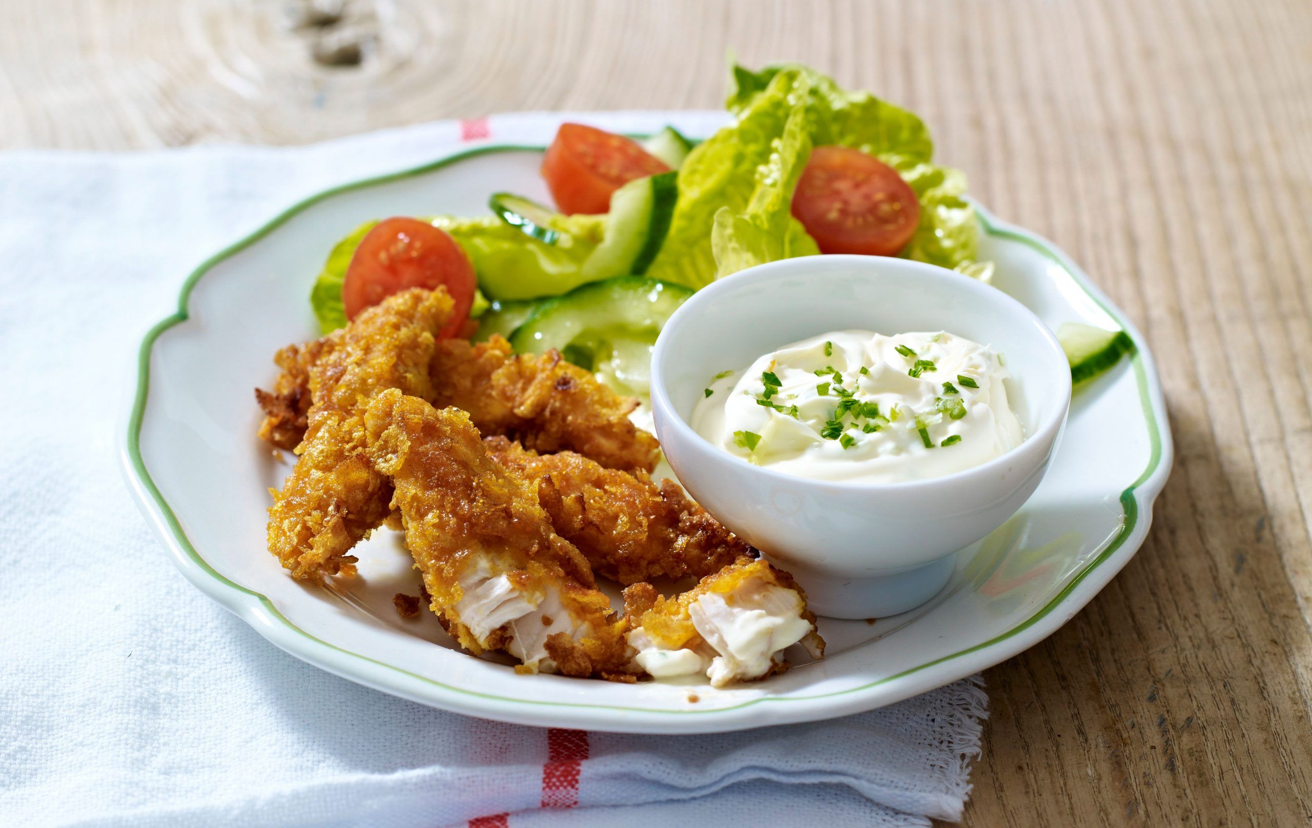 Cornflake chicken dippers recipe