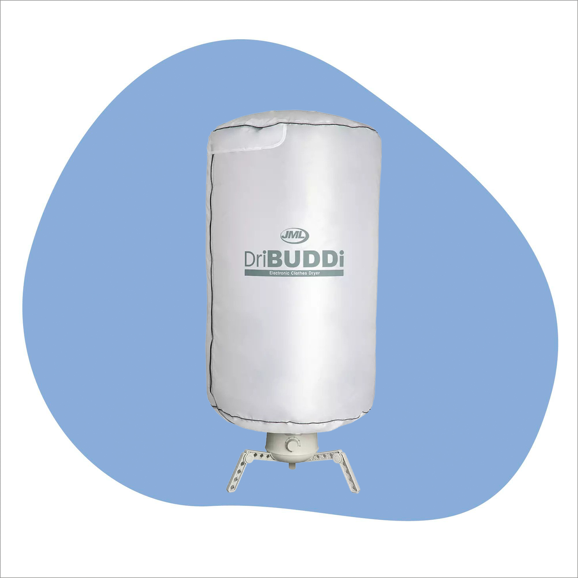 DriBuddi on a blue graphic background