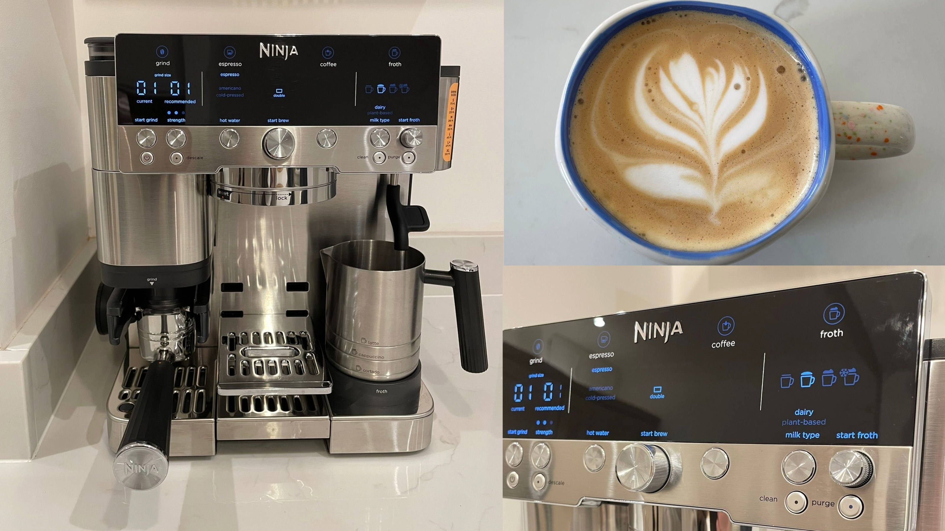 Testing the Ninja Luxe Caf&eacute; coffee machine at home 