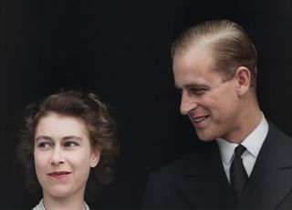 The Queen and Prince Philip's engagement portrait, 1947.