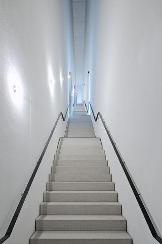 New Weimar Bauhaus museum staircase.