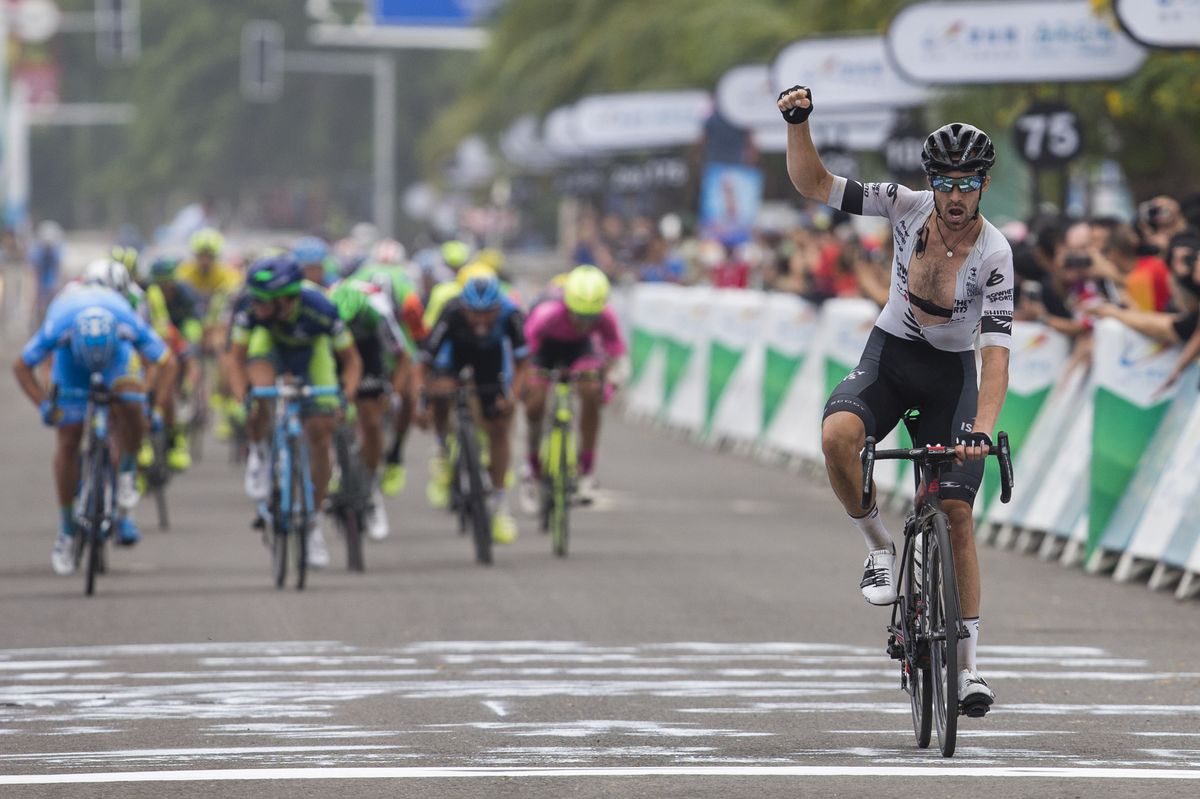 Joe Cooper won the final stage of the Tour of Hainan.
