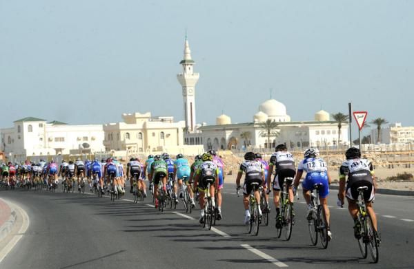 Riding into Doha for the finish of the 2011 race
