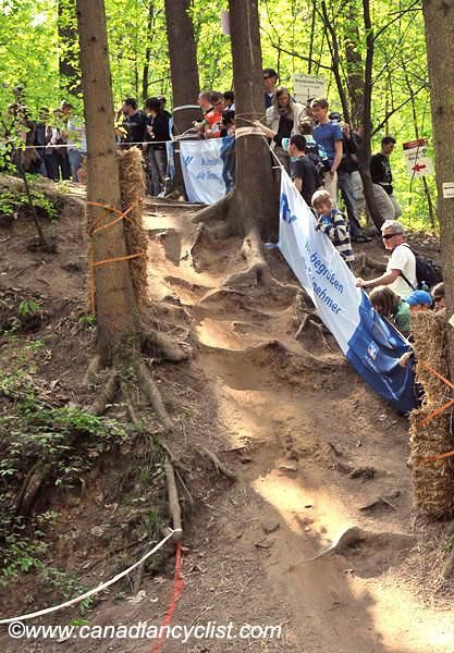 Technical downhill section