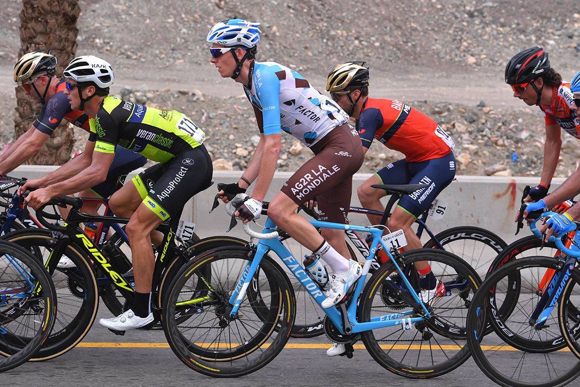 Romain Bardet in the peloton