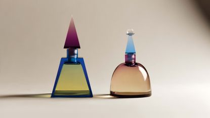 Dries Van Noten perfumes and lipsticks in multi-colour cases 