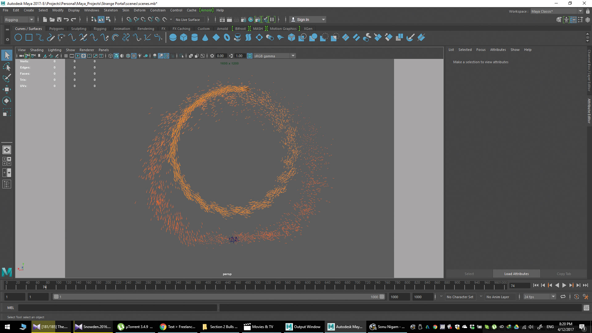 Tweaking Lifespan and Opacity will make your sparks shine
