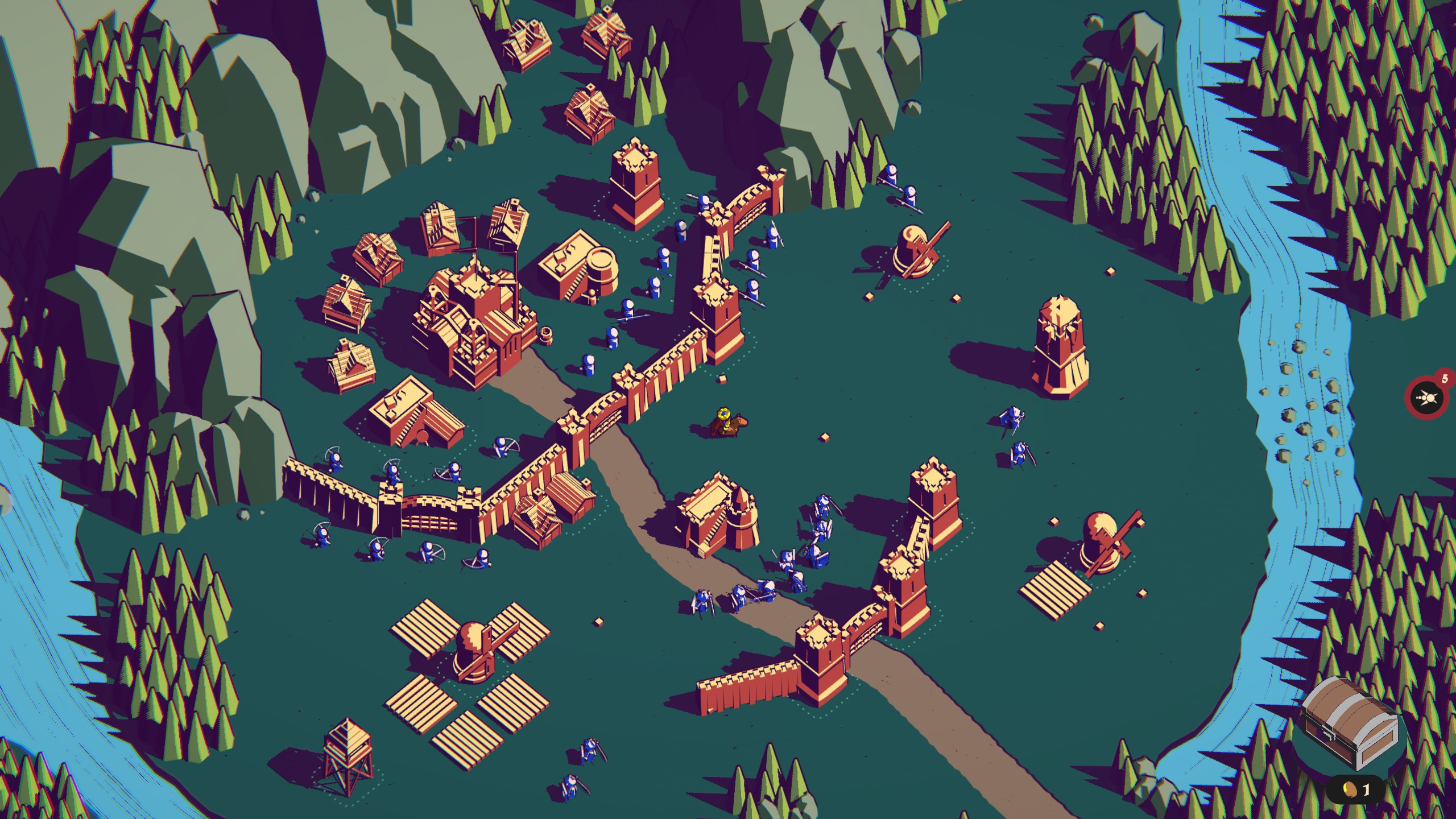  Build and defend a nice little kingdom in microstrategy game Thronefall 