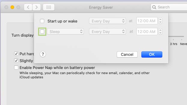 How to enable low power mode on a Mac