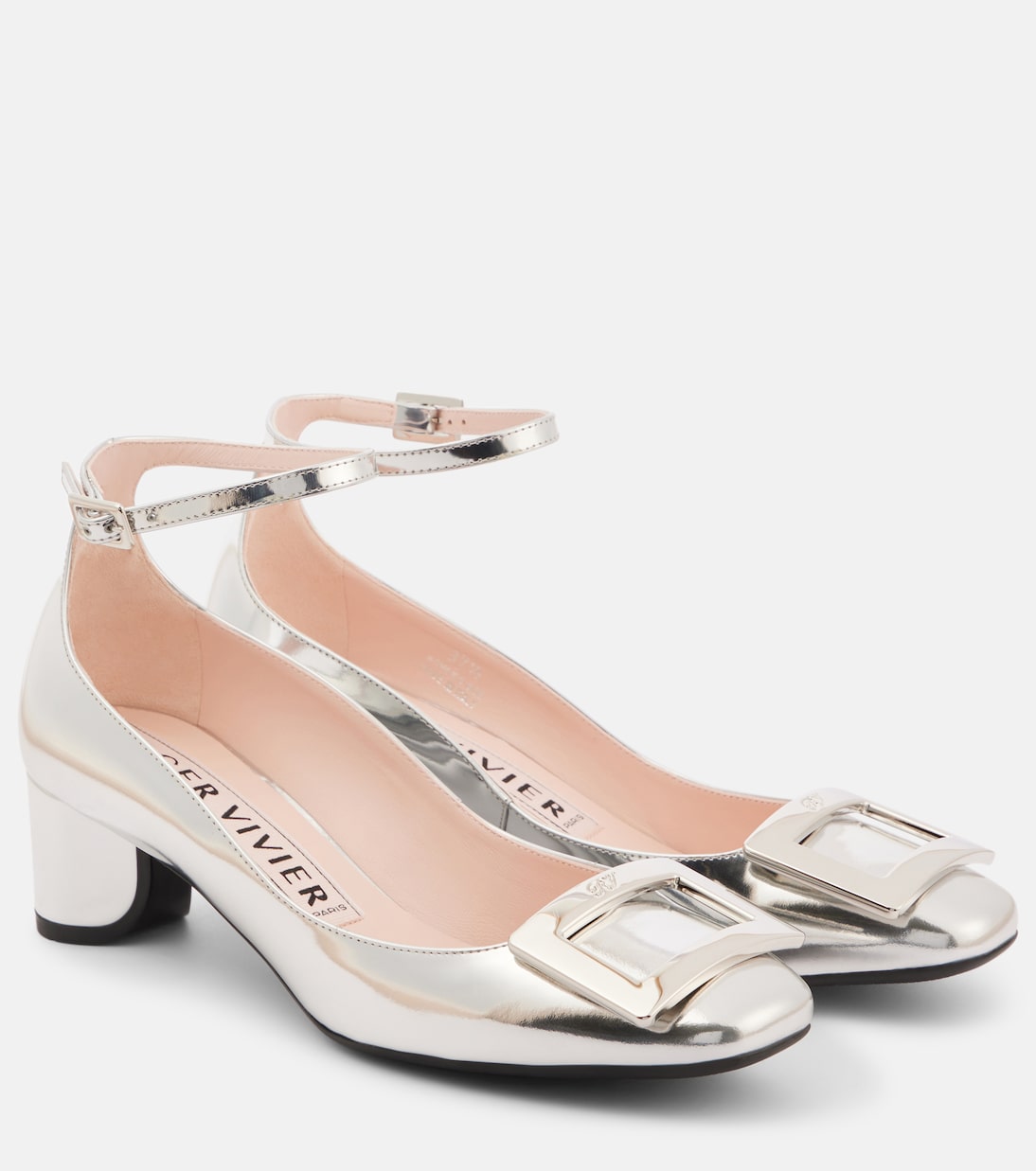 U Look 45 Metallic Leather Pumps