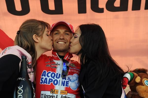 Stefano Garzelli's stage win is his first at the Giro since 2007.