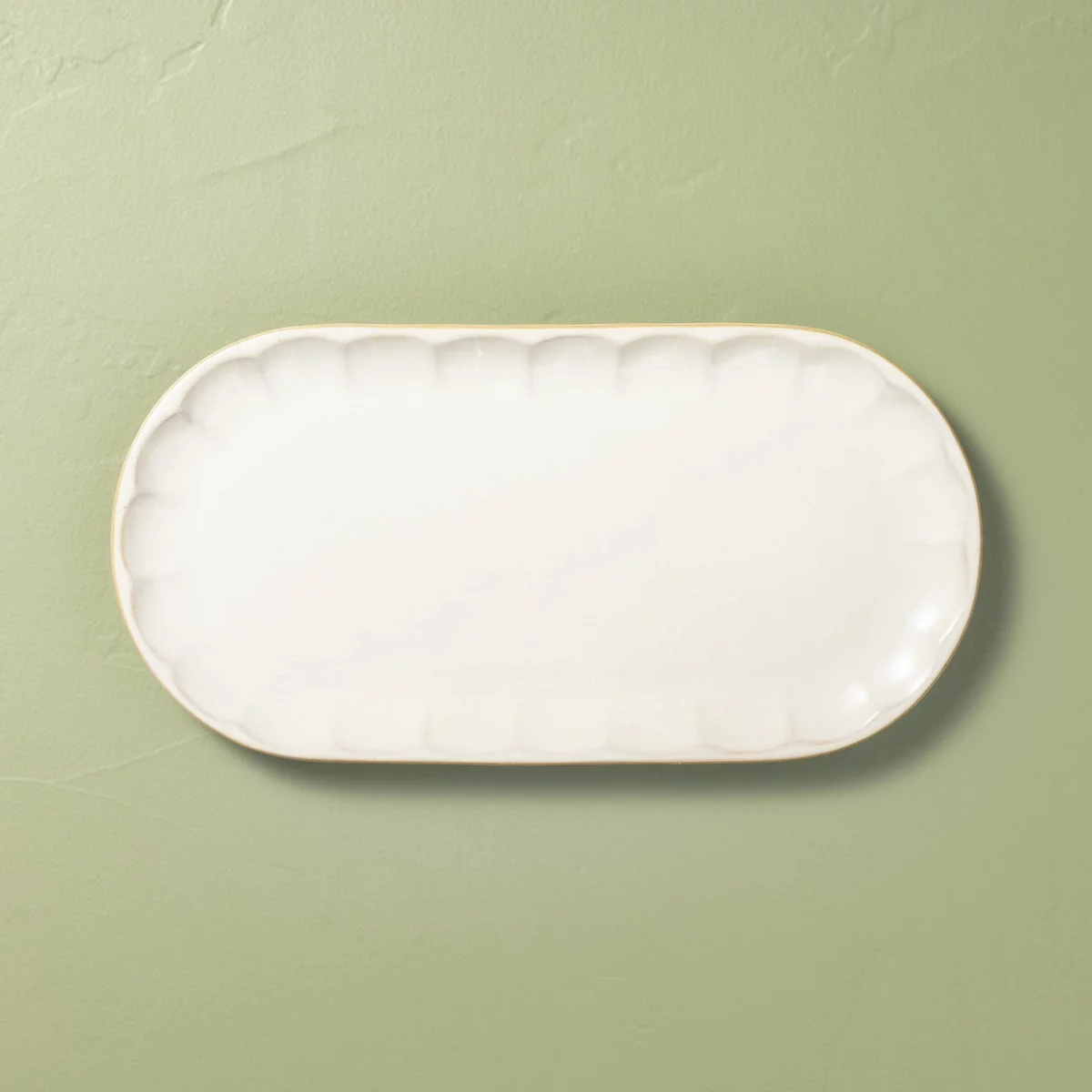 Serve Plate Sour Cream - Hearth U0026#38; Handu0026#8482; With Magnolia