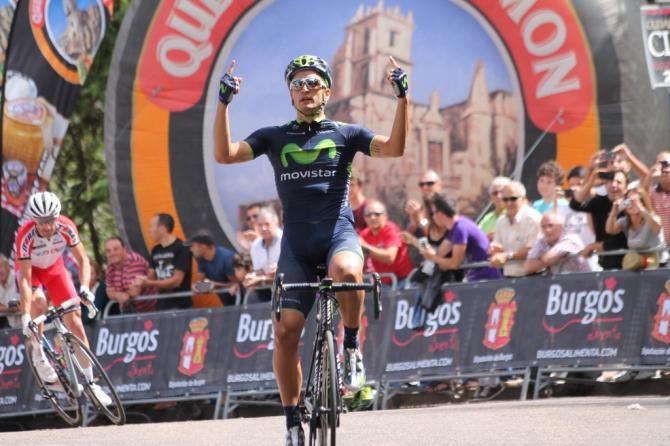 Juan Jos&eacute; Lobato (Movistar Team) won in a splendid way