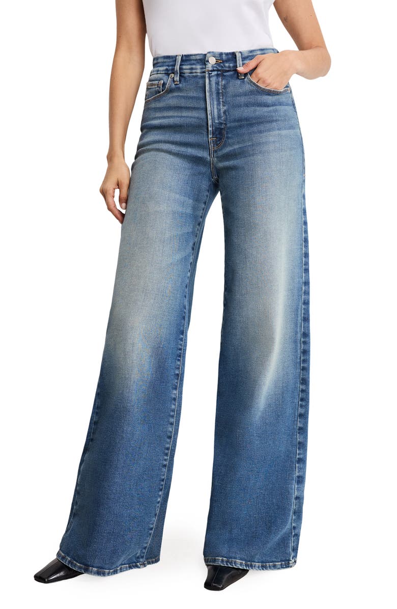 Good Waist High Waist Wide Leg Palazzo Jeans