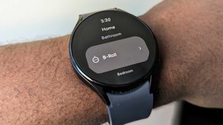 The updated Google Home app preview on the Galaxy Watch 5