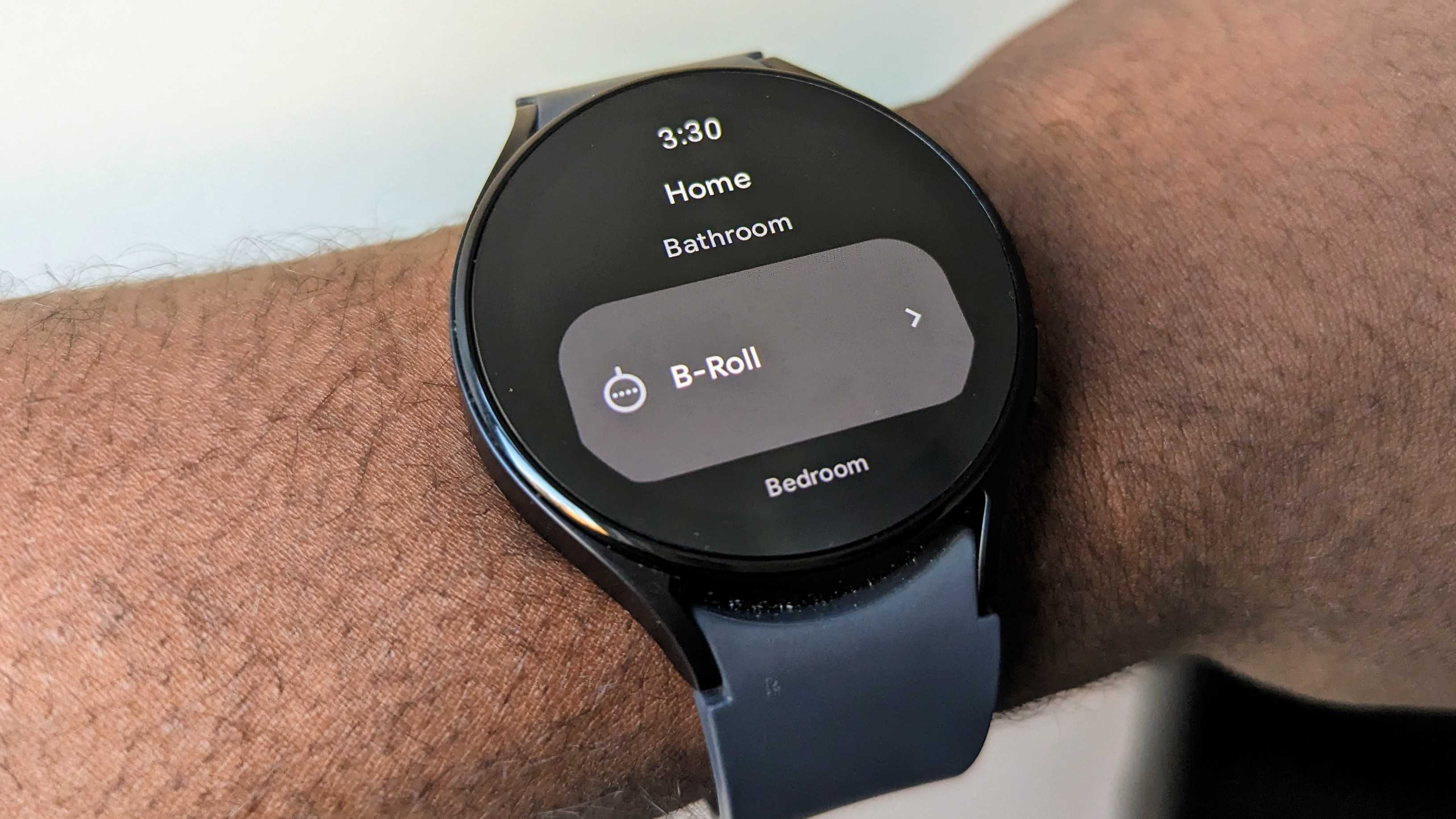 The updated Google Home app preview on the Galaxy Watch 5