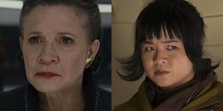 Carrie Fisher and Kelly Marie Tran