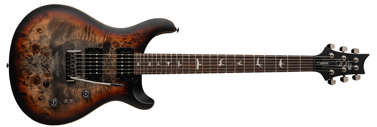 PRS SE Custom 24-08 Poplar Burl Limited Edition in Cherry Midnight Burst