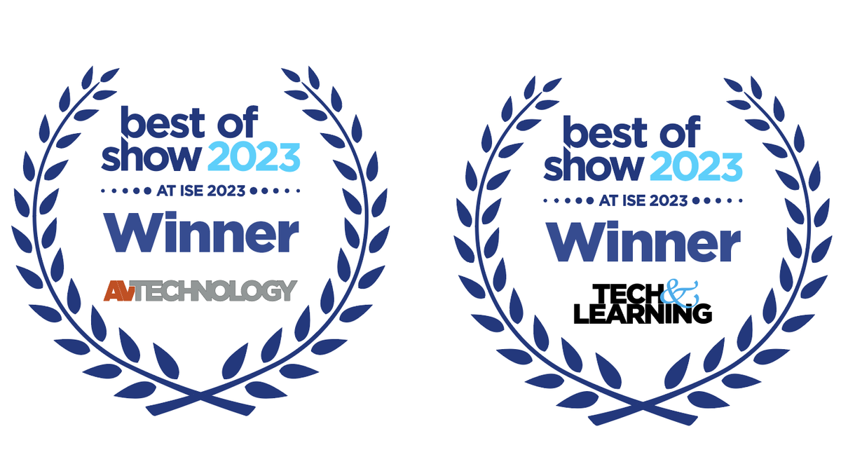 Winners of the Best of Show at Integrated Systems Europe 2023 for AV Technology and Tech &amp; Learning announced.