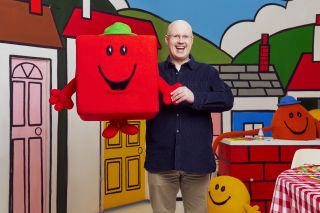 Matt Lucas celebrates with some of his favourite Mr Men and Little Miss.