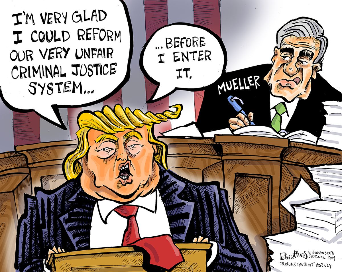 Political Cartoon U.S. Trump Mueller criminal justice system | The Week