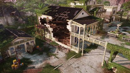 A screenshot of just one of the hyper-detailed environments coming "soon" in Jagged Alliance 3