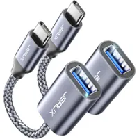 JSAUX USB-C to USB-A 3.0 Adapter [2-Pack]
