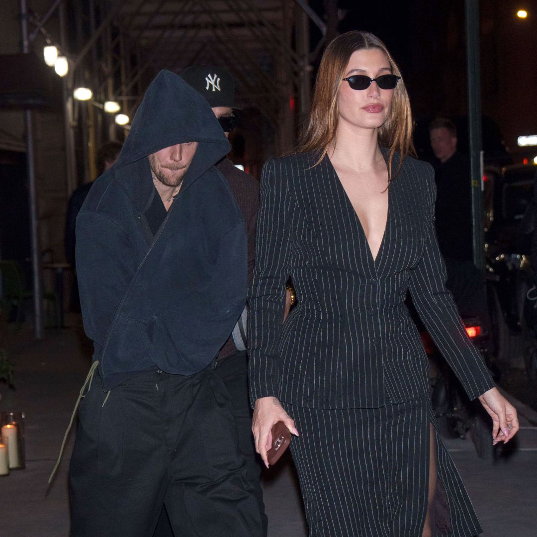 Hailey Bieber mixes business with pleasure at date night