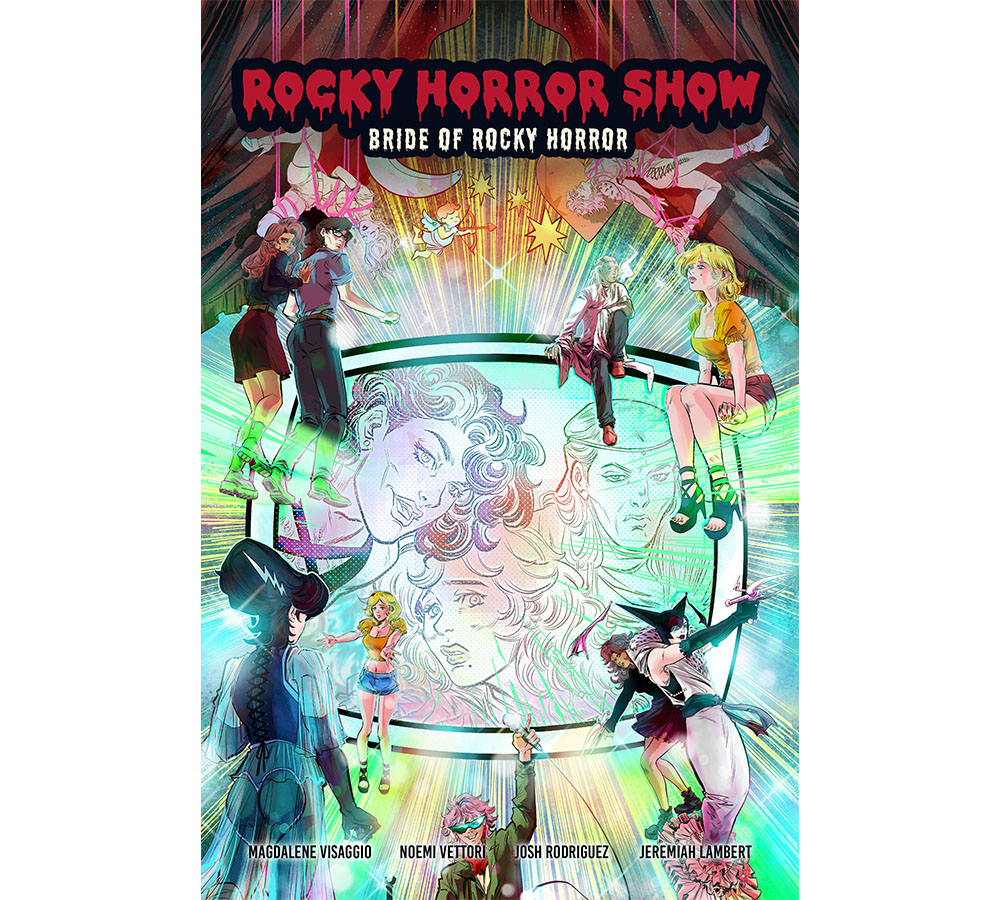 Art from the Rocky Horror Show sequel graphic novel the Bride of Rocky Horror