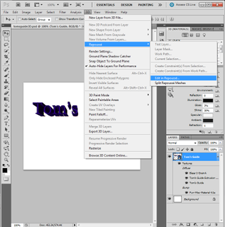 The 3D features in Photoshop Extended CS5 are powerful – and complex; they’re split across multiple menus and panels.