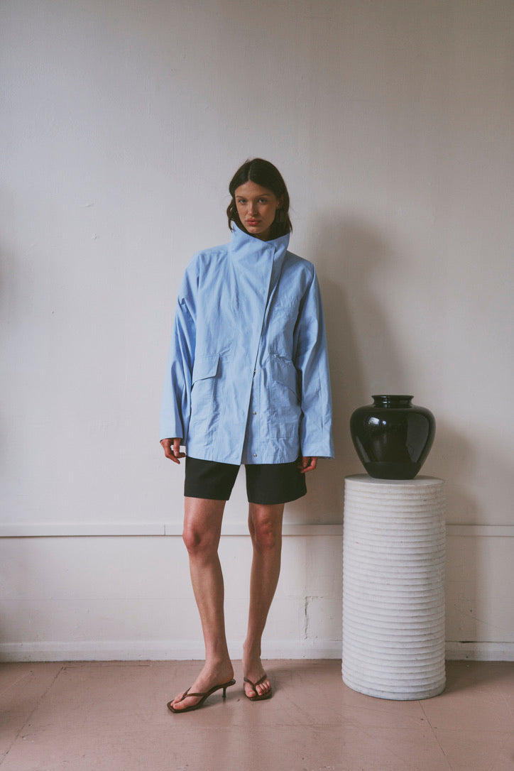 The Arden Coat in Bluebell - Xs