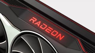 Radeon GPU close up. 