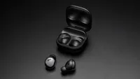 The Samsung Galaxy Buds Pro wireless earbuds and charging case