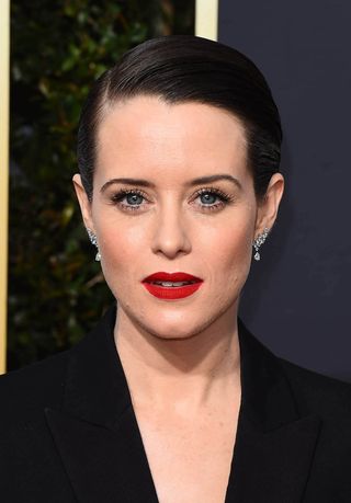 Claire Foy Golden Globes Makeup
