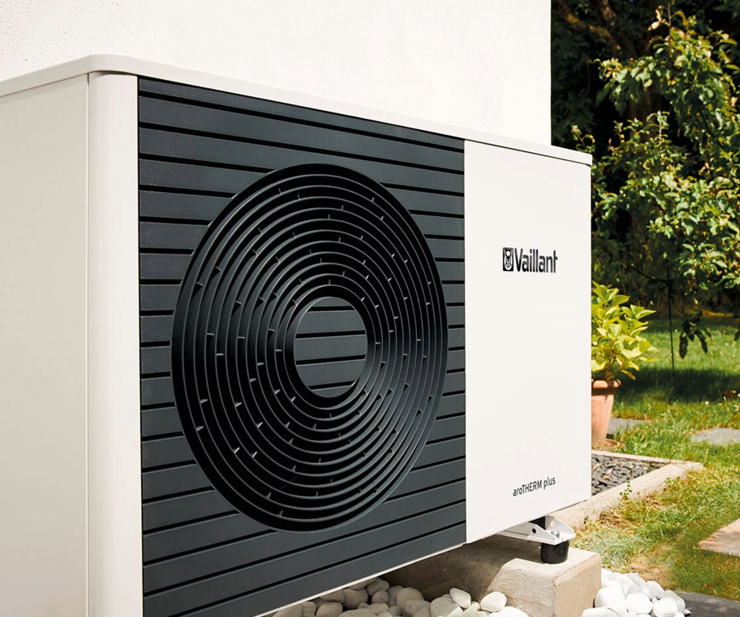 Close up of valiant heat pump