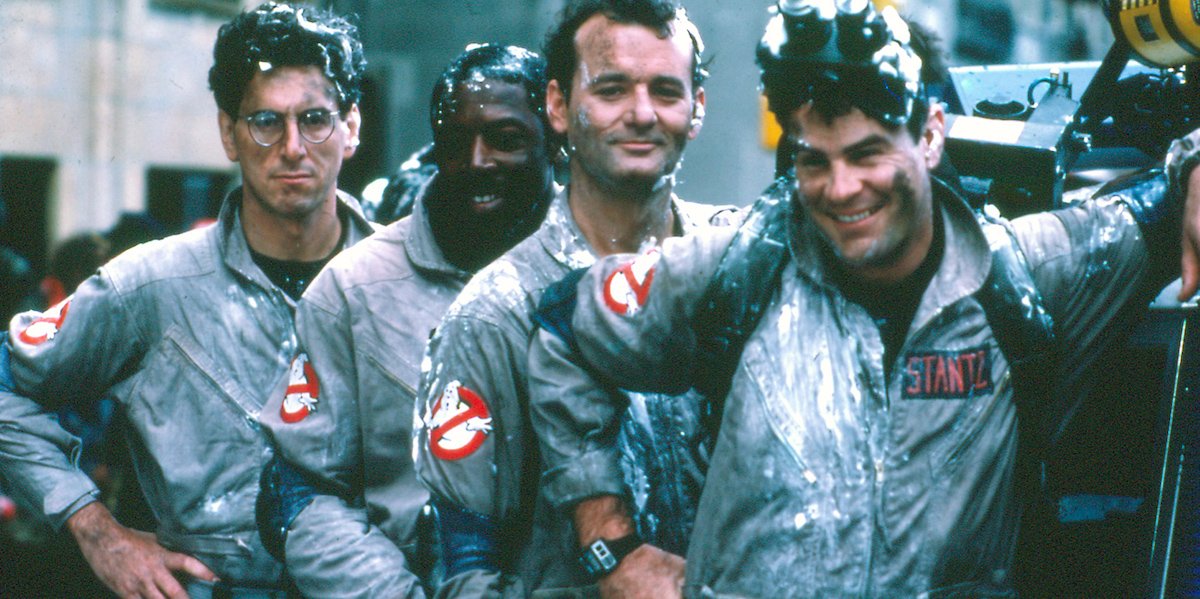 Harold Ramis, Ernie Hudson, Bill Murray, Dan Aykroyd in Ghostbusters