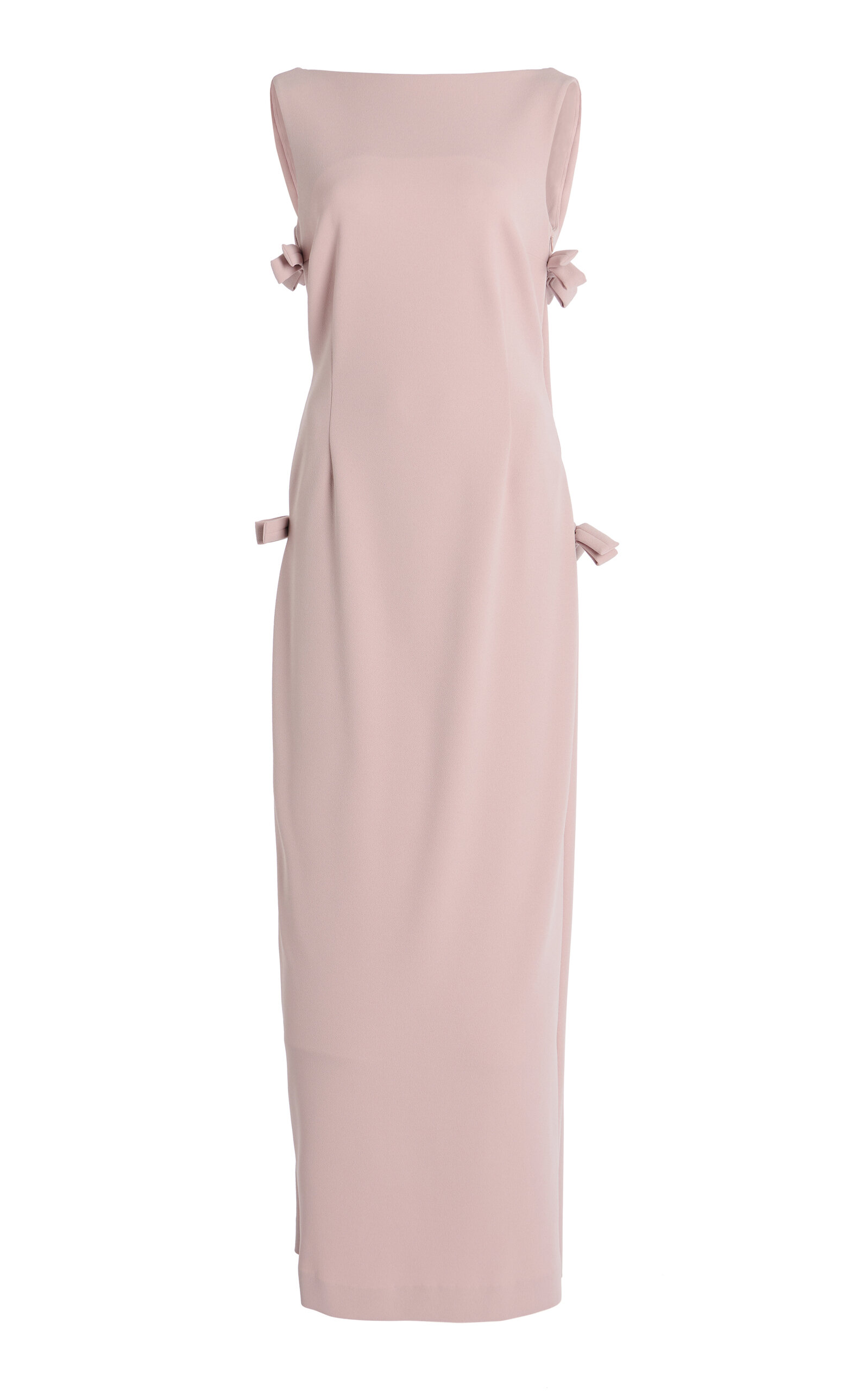 Colette Bow-Detailed Crepe Maxi Dress