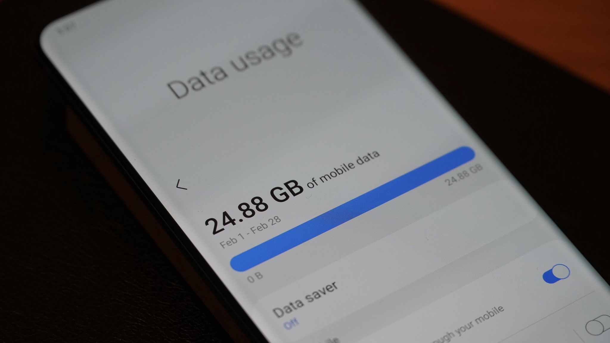 Data usage on Android