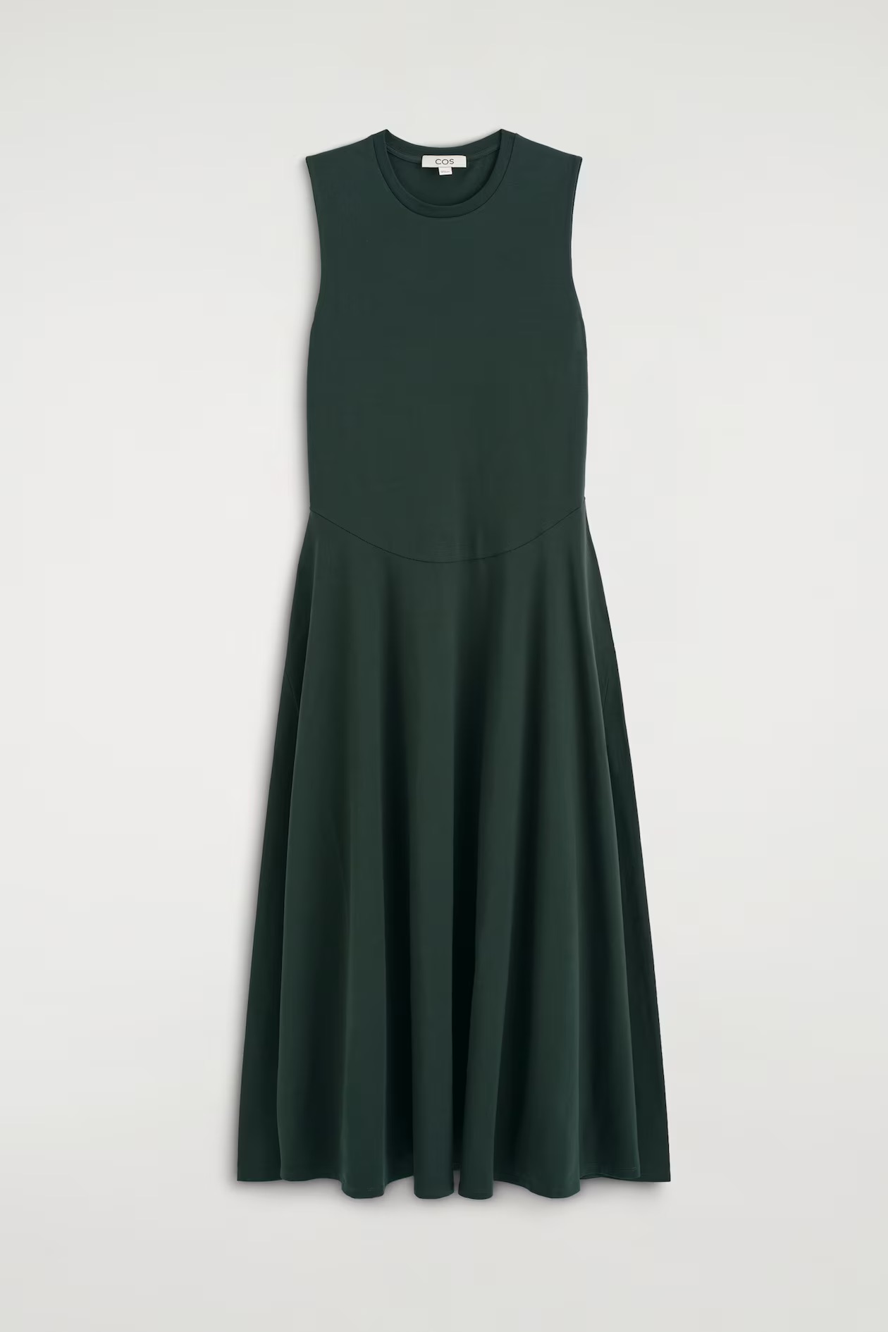 Sculputral green dress