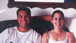 Laci and Scott Peterson in an image from "American Murder: Laci Peterson" on Netflix