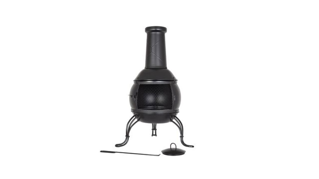 BLACK STEEL CHIMINEA