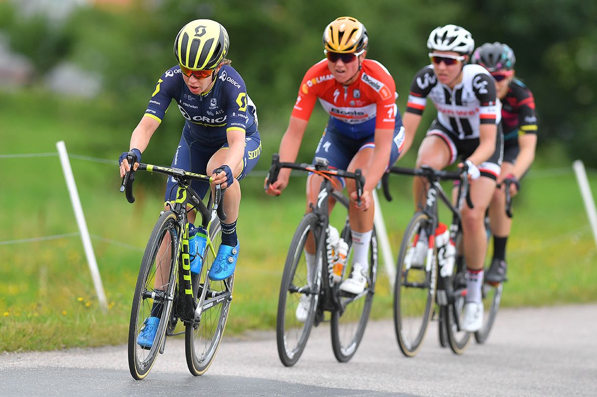 The breakaway led by Amanda Spratt
