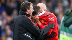 French defender Raphaël Varane was injured in Man Utd’s 1-1 draw at Chelsea