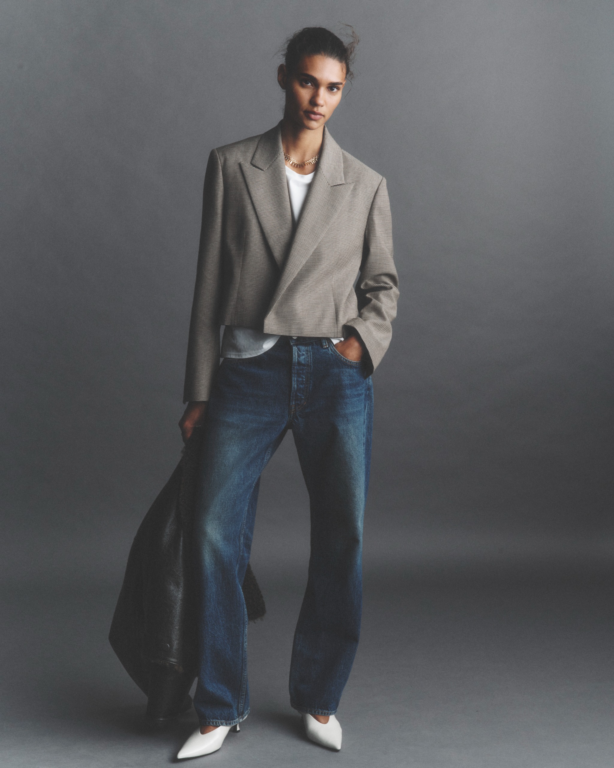 Model wearing clothing from ALC's fall 2026 collection.