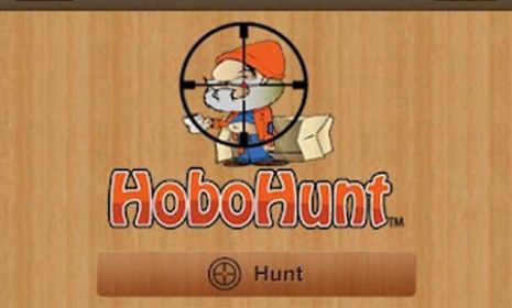 In the HoboHunt app, users upload photos of real people, be they homeless or just friends and family, who are then hunted using an array of pay-per weapons.