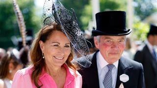 Carole Middleton and Michael Middleton attend day 1 of Royal Ascot at Ascot Racecourse on June 14, 2022 in Ascot, England.