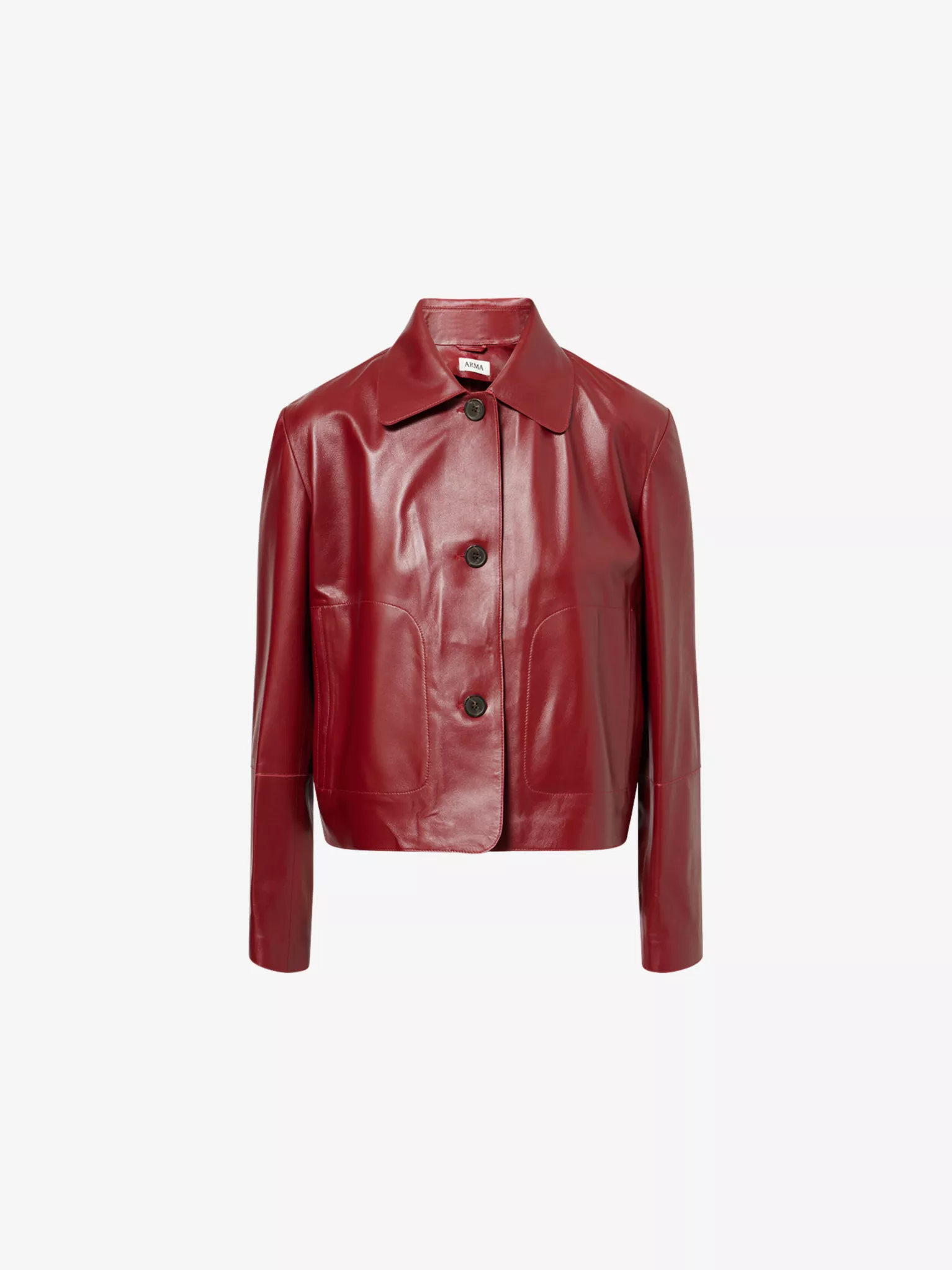 100% Leather Jacket With Buttons - Women | Mango Usa